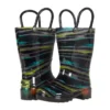 Western Chief Kids Brush Stripe Lighted PVC Boot (Toddler/Little Kid)